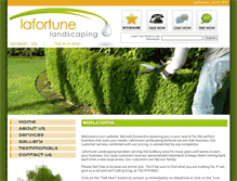 Tablet Screenshot of lafortunelandscaping.com